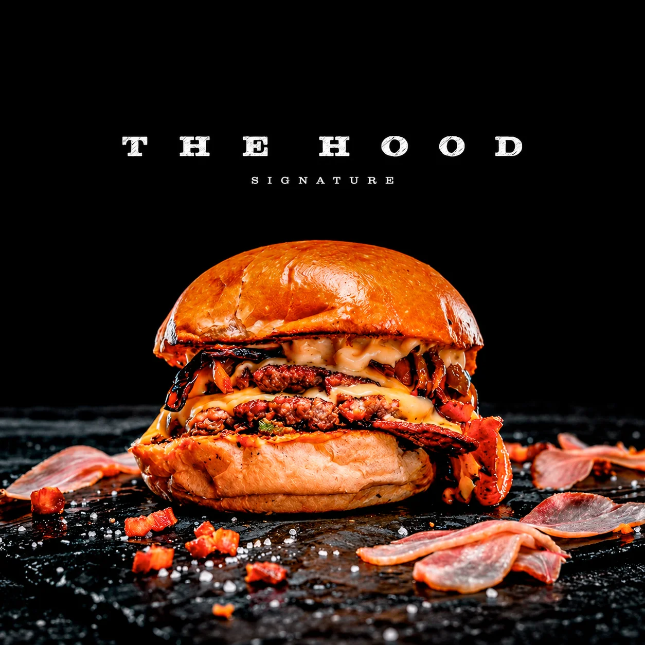Fotografía de hamburguesa HOOD